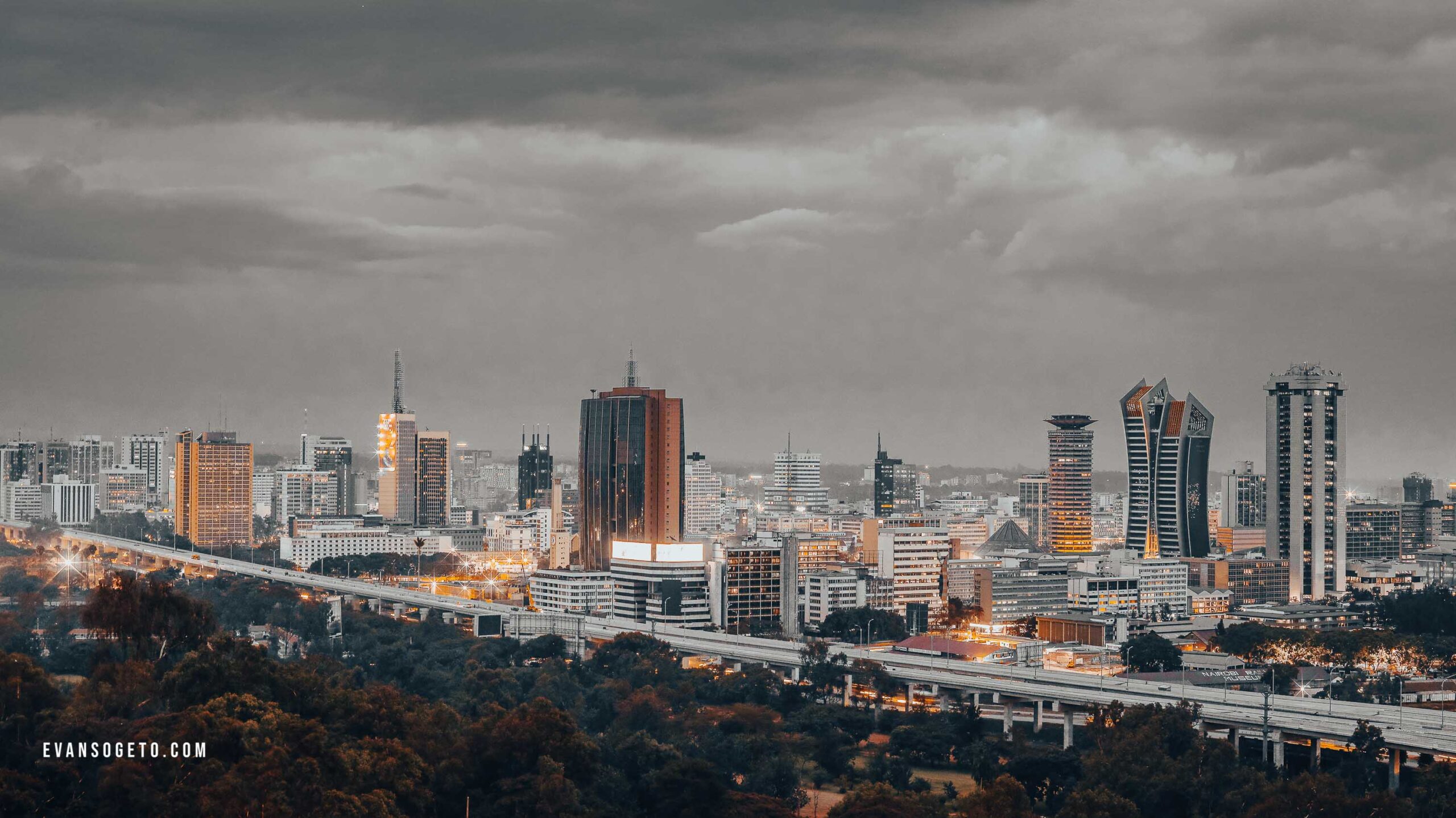 Nairobi city skyline